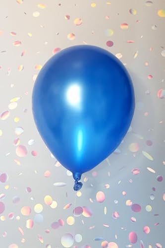 Metalik Mavi Balon 12 30 Cm Metalik Balon 10lu Paket