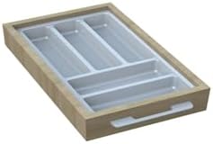 Mutfak Çekmece Içi Beyaz Modüler Kaşıklık 29Cm X 48Cm (Yanlar ve Boydan 4CM Kesilebilir)
