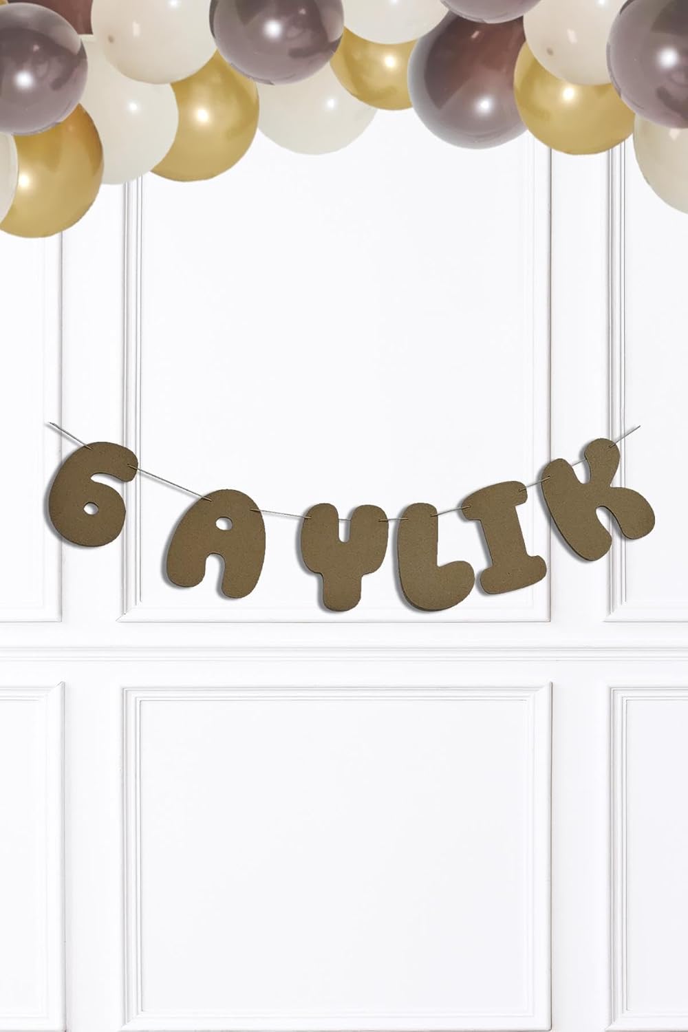 Alternative view of 6 Aylık Banner Yarım Yaş Partisi 6 Aylık Yazılı Banner Süs