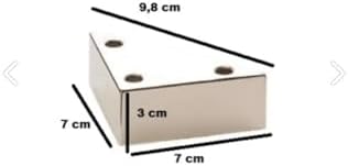 Alternative view of 4 Adet Üçgen, Masa, Dolap Piramit Mobilya Ayağı 3 Cm Beyaz