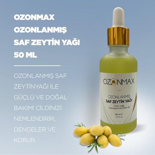 OZONLANMIŞ SAF ZEYTİN YAĞI 50 ML Ozonlanmış Saf Zeytinyağı ile Güçlü ve Doğal Bakım! cildinizi nemlendirir, dengeler ve korur.