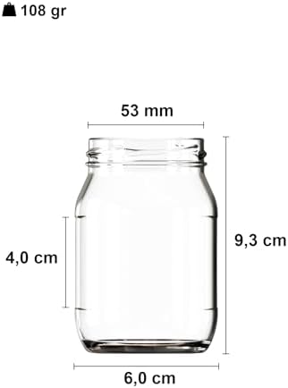 190 ml Metal Kapaklı Konserve Kavanozu 190 Cc Şeffaf Bebek Mama Kavanoz 20 Adet (Siyah)