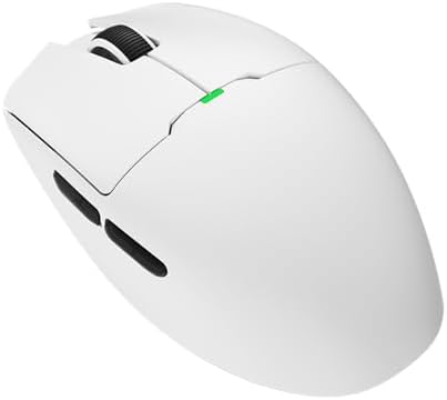 Aigo GM80 PLUS Beyaz Kablosuz Gaming Mouse - 12000 DPI, PAW3311 Sensör, 3 Modlu Bağlantı (USB, 2.4G, Bluetooth), Ultra Hafif 52.2g