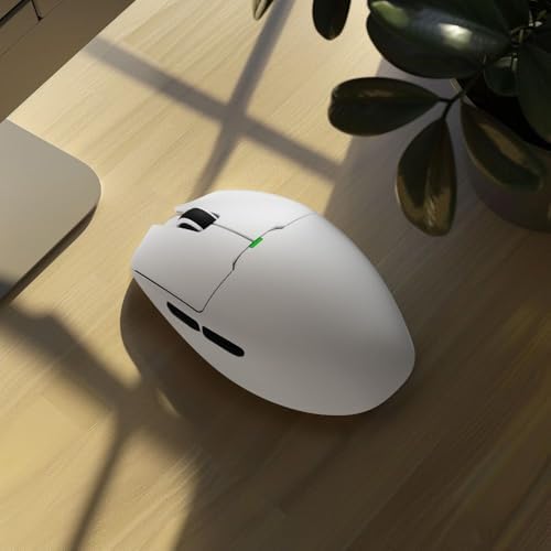 Alternative view of Aigo GM80 PLUS Beyaz Kablosuz Gaming Mouse - 12000 DPI, PAW3311 Sensör, 3 Modlu Bağlantı (USB, 2.4G, Bluetooth), Ultra Hafif 52.2g
