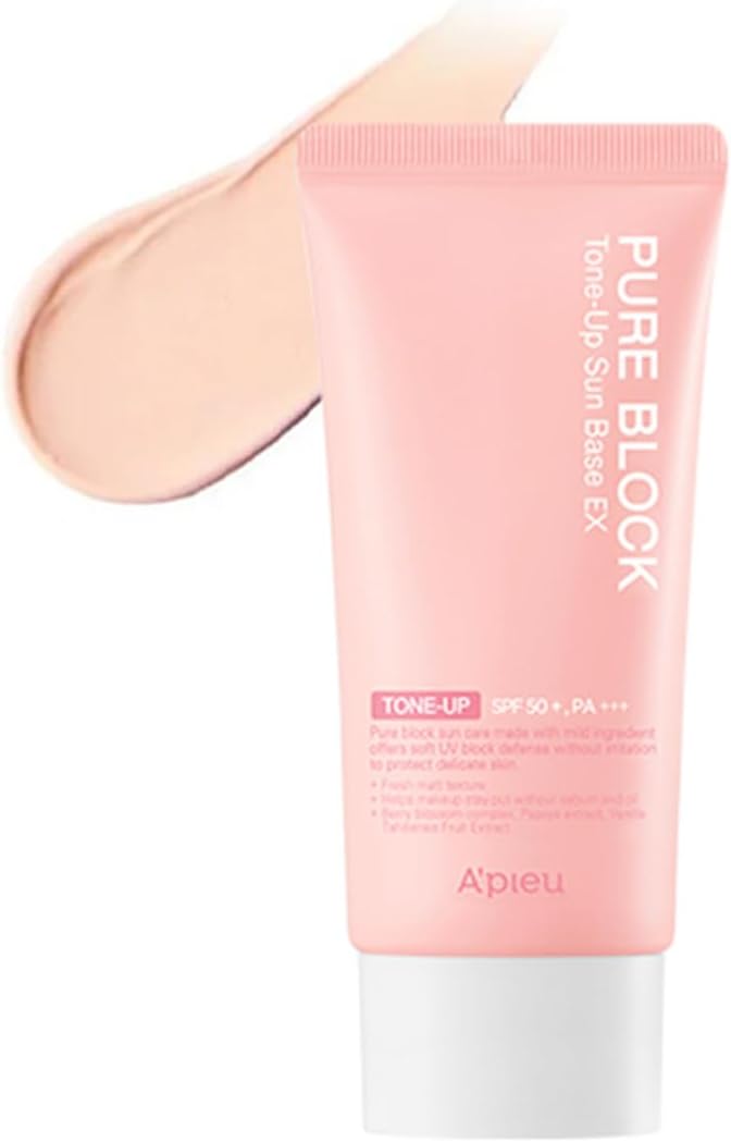 Aydınlık Görünüm Sunan Güneş Koruyucu A'PIEU Pure Block Tone-Up Sun Base EX SPF50 PA 50 mililitre