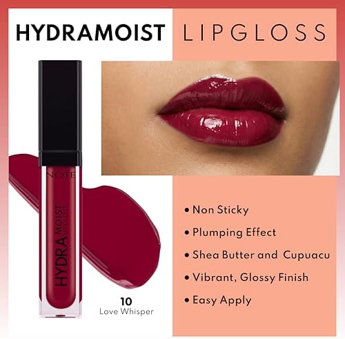 Alternative view of Cosmetics Hydramoist Lipgloss 10 Whisper Nemlendirici Dudak Parlatıcısı, Bordo