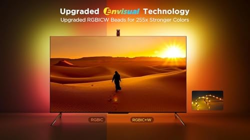 Alternative view of Envisual Led 3 Lite TV Arkası Led Şerit Ambiyans Aydınlatma Tv Renk Senkronizasyonu 75-85 inc TV'ler ile Uyumludur