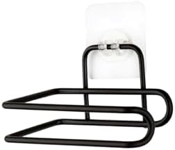 Yapışkanlı Metal Kağıt Havluluk & WC Kağıtlığı – Deliksiz, Mat Siyah, Paslanmaz Çelik, Duvara Monte, Şık ve Dayanıklı, Mutfak ve Banyo İçin Pratik Kullanım (Wc Kağıtlığı)