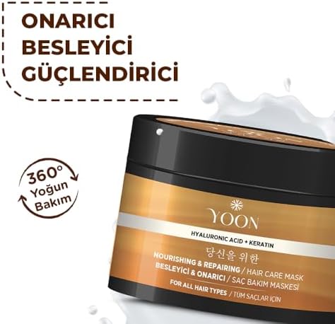 Alternative view of YOON Durulanmayan Saç Bakım Serumu & Onarıcı Maske Seti – Keratin & Hyaluronik Asit, Vegan Saç Bakım Kompleksi