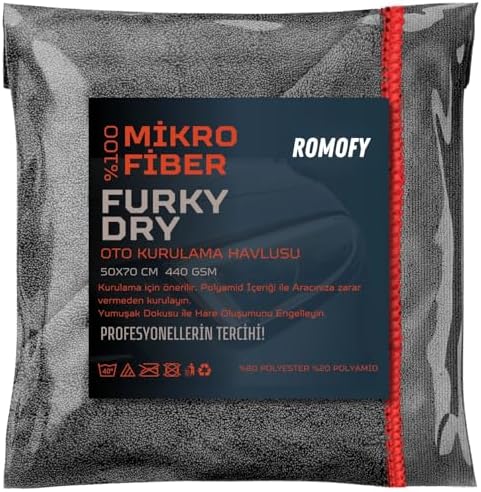 Alternative view of Mikrofiber Oto Kurulama Bezi - Süper Emici Araç Kurulama Havlusu - Araba Temizlik Yıkama ve Kurulama Havlusu - 440 GSM | 50x70 Cm