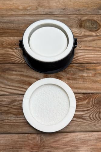 Alternative view of LOYA 3 Dairesel Kapaklı Kasnaklı Silikon Kap Kalıbı