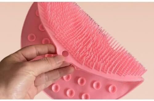Yuvarlak Vantuzlu Banyo Sırt Kese Matı 26 cm