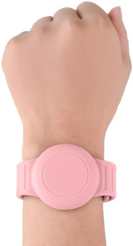 Alternative view of Buff TagSafe Çocuk Bileklik Silikon AirTag Uyumlu Kılıf Saat Hafif Su Geçirmez (Pembe)