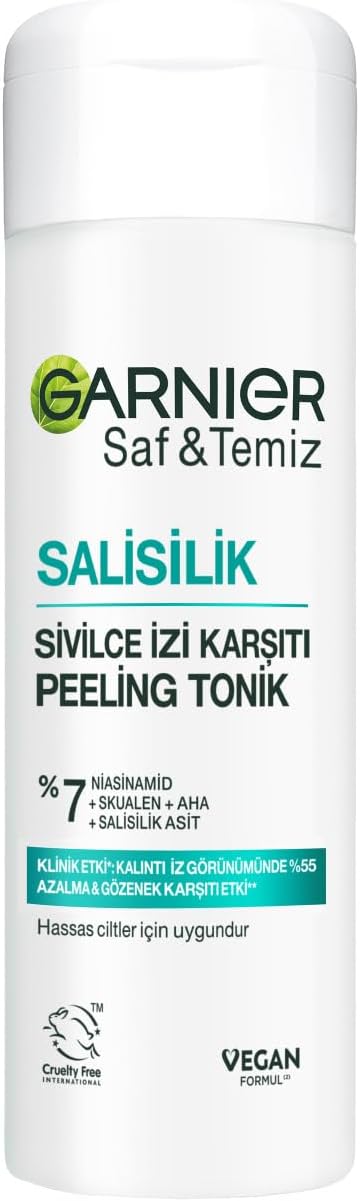 Alternative view of Saf & Temiz Salisilik Sivilce İzi Karşıtı Gözenek Sıkılaştırıcı Peeling Tonik // Salisilik & Niasinamid & Skualen & AHA 120 ml