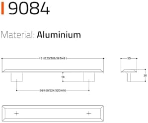Alternative view of 9084 -Çizgili Kulp Antik Renk Tek Adet 320 Mm Antik Tek Ebat Ssy9084 0320 Abm