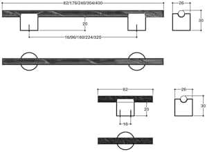 Alternative view of 7414 Modern Kulp Renk 224 Mm Tek Ebat Ssy7414 0224 Gl-Gl