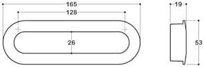 7471 Mat Altın Renkli Gömme Kulp 128 Mm Renksiz Tek Ebat Ssy7471 0128 Bb