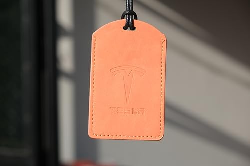 Juniper ve Model Y Uyumlu Anahtarlık & Kartlık (Turuncu)