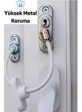 Alternative view of YUMA Bebek Çocuk Pvc Pencere ve Kapı Çelik Halatlı Emniyet Kilidi (BEYAZ)