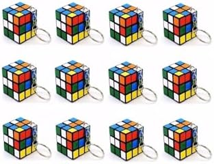 Alternative view of Mini Rubik Küp Anahtarlık Seti, Renkli Bulmaca Oyuncağı, Zeka Küpü Mini Anahtarlık 12 Adet