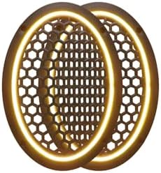 Neon Işıklı (6x9) İnç Kaliteli Plastik Hoparlör Ve Midrange Kapağı - 2 Adet - Sarı