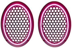 Neon Işıklı (6x9) İnç Kaliteli Plastik Hoparlör Ve Midrange Kapağı - 2 Adet - Pembe