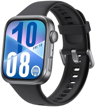 WATCH FIT 4 Akıllı Saat,100+ Spor Modu,Ultra İnce Tasarım,Spor ve Sağlık Takibi,10 Güne Kadar Pil Ömrü, iOS ve Uyumlu, Alüminyum Kasa,1.82” AMOLED Ekran,GPS Destekli Koşu Saati,Siyah