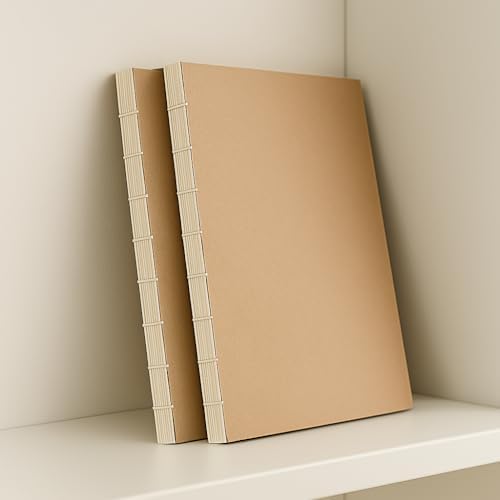 Özel Tasarım Kapaklı A4 Defter - 180 Derece Açılabilir, Sırtı Dikişli,%100 El İşçiliği, Ofis, Okul, Günlük Kullanım İçin İdeal Defter (Noktalı)