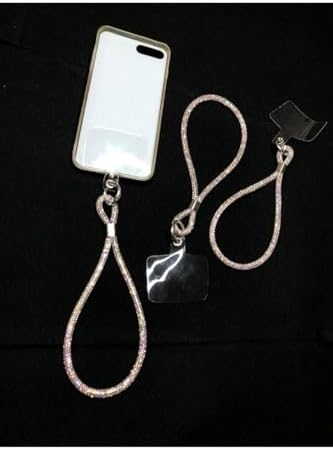 Taşlı Janjanlı Tam Tur Telefon El Askısı Silver