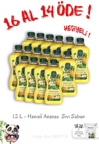 16 Al 14 Öde Hawaii Ananas Sıvı Sabun 1.5 L