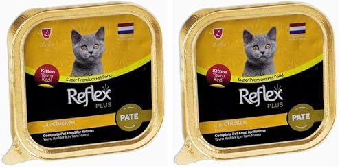 Reflex Plus Pate With Orgranic Chicken Adult Cat 85 Gr 2li paket