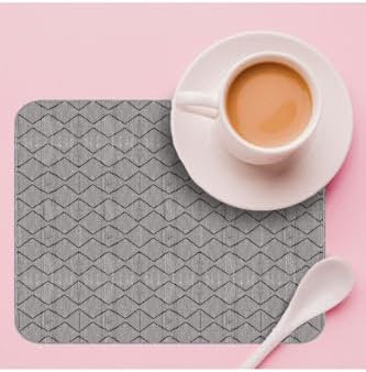 Viva Yıkanabilir Bulasik Kurutma Mati Kurulama Bezi Kurutma Örtüsü Tezgah Üstü Bulaşıklık 40X50 Cm, Gri-1