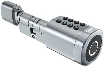 Alternative view of Desi Quic Q001 Dijital Kapı Kilidi, Akıllı Kilit Sistemi, Parmak İzli Kilit, Tuş Takımı ve Kart Okuyucu (Çelik Kapı İçin Rozet ve 2 adet CR123A Özel Batarya Dahil Set)