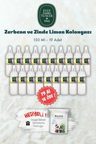 19 AL 16 ÖDE 150 ML Verbena & Zinde Limon Kolonyası ve ROSIE Hediye