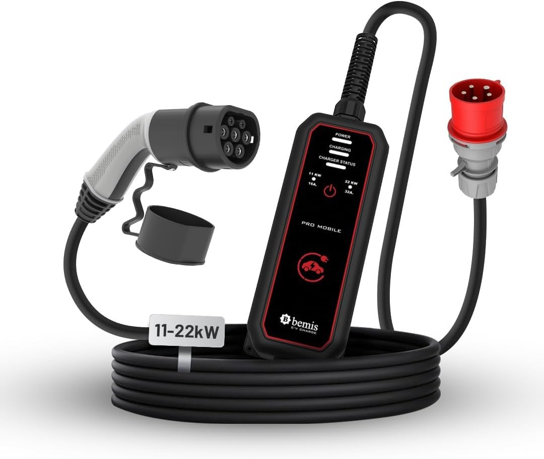 Taşınabilir Şarj Cihazı Pro Mobile 11-22kW Trifaze, 3.7-7.4kW, 2 Yıl Garanti