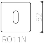 Ro11 Kapı Kolu Rozeti Mat Altın Renk Oda Tek Ebat Rro11N Bb