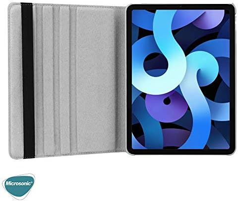iPad 11.Nesil 2025 Kılıf (A3354-A3355) 360 Rotating Stand Deri Siyah [iPad 11.Nesil 2025 ile Uyumlu Kılıf - Siyah]
