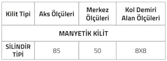 Manyetık Silindir Tipi Kilit Altın Tek Ebat Lc100Lt01Y Gl