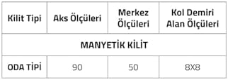 Manyetık Oda Tipi Kilit Altın Tek Ebat Lc100Lt01N Gl