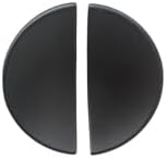 4716 Yarım Daire Oval Kulp Siyah Renk Tek Adet 32 Mm Siyah Tek Ebat Ssy4716 0032 Al6