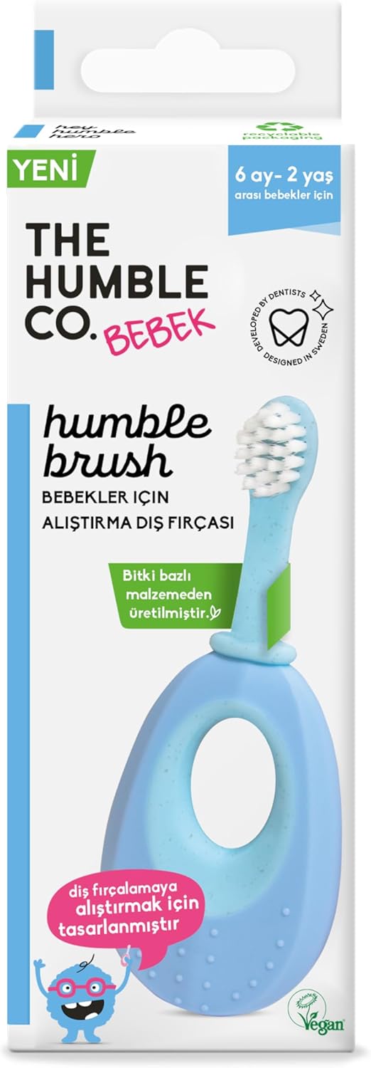 Alternative view of The Humble Co. - Humble Brush Baby Bebekler için Alıştırma Diş Fırçası - Mavi (TAVSİYE YAŞ 6+ Ay - 2 Yaş)