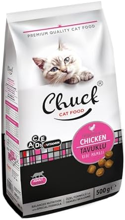 Chuck 500 Gr Kuru Mama, Kedi, Tavuk Etli x 12 adet