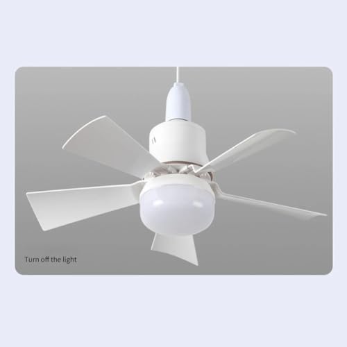 62w, Fan LED Tavan Vantilatörü, 3 Renk Işık, 3 Hız Kademeli, Uzaktan Kumandalı, E27 Duy, Beyaz