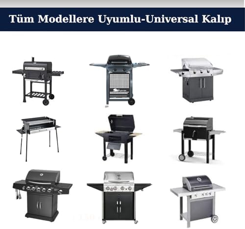 Alternative view of Barbekü Koruma Örtüsü, Mangal Koruma Kılıfı, Su Geçirmez, Toz Geçirmez, Rüzgar Geçirmez(Siyah, Gazlı)