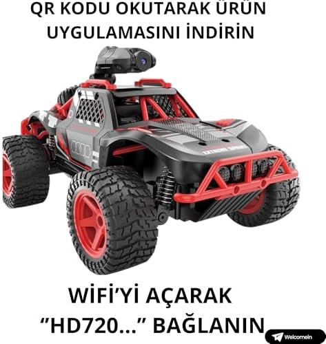 Alternative view of Oyuncak Wifi Kameralı 2.4ghz Uzaktan Kumandalı 1:16 Atan 4x2 Offroad Rock Crawler Araba