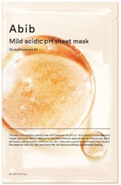 Abib Mild Acidic pH Sheet Mask Glutathiosome Fit - Aydınlatıcı C vitamini & Kafein Maskesi