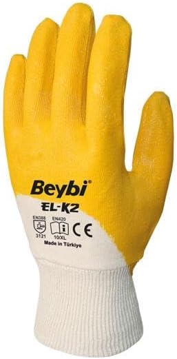 YAPI Beybi KN2 Pamuk Nitril Eldiven (10 beden) 12 ÇİFT