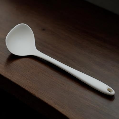 Alternative view of Silikon Çorba Kepçesi - 29,5 CM Krem Renkli Özel Seri