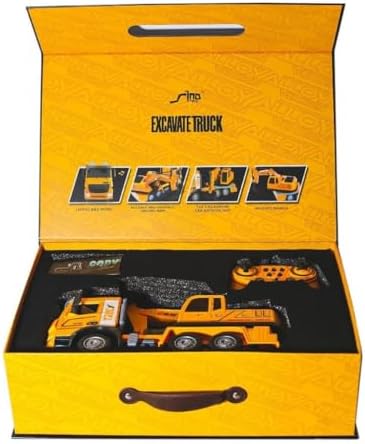 Alternative view of HJ8001-2 Kumandalı Metal Excavate Truck -Gepettoys