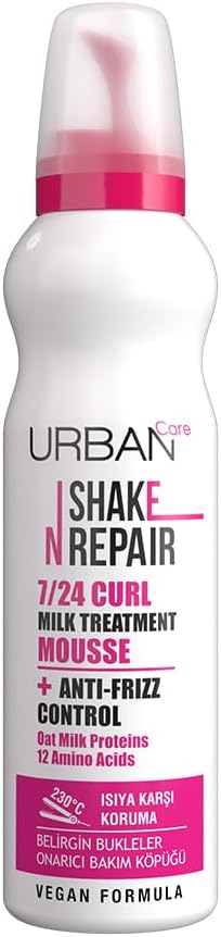 Alternative view of Care Shake N Repair 7/24 Kabaran ve Bukleli Saçlara Özel Saç Bakım Köpüğü, 150 Mililitre, Vegan